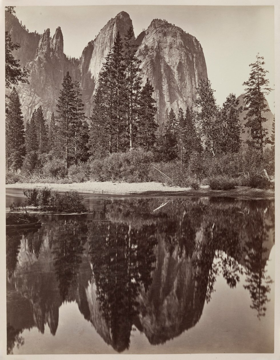 Cathedral Rocks and Reflections, Yosemite, 1864. od Charles Leander Weed