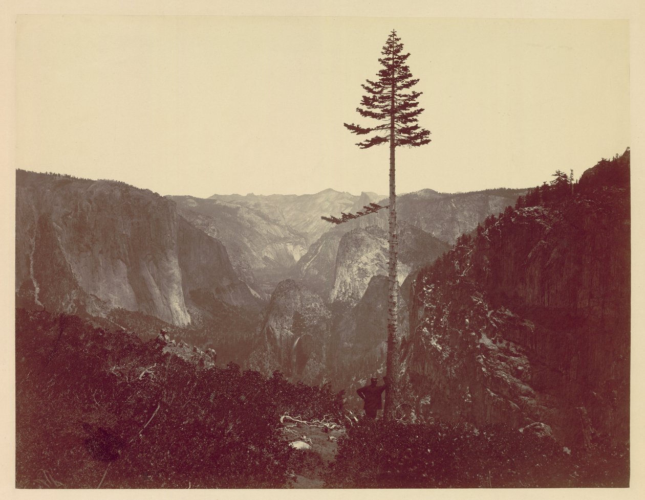 Yosemitské údolí z Mariposa Trail, c. 1865. od Charles Leander Weed