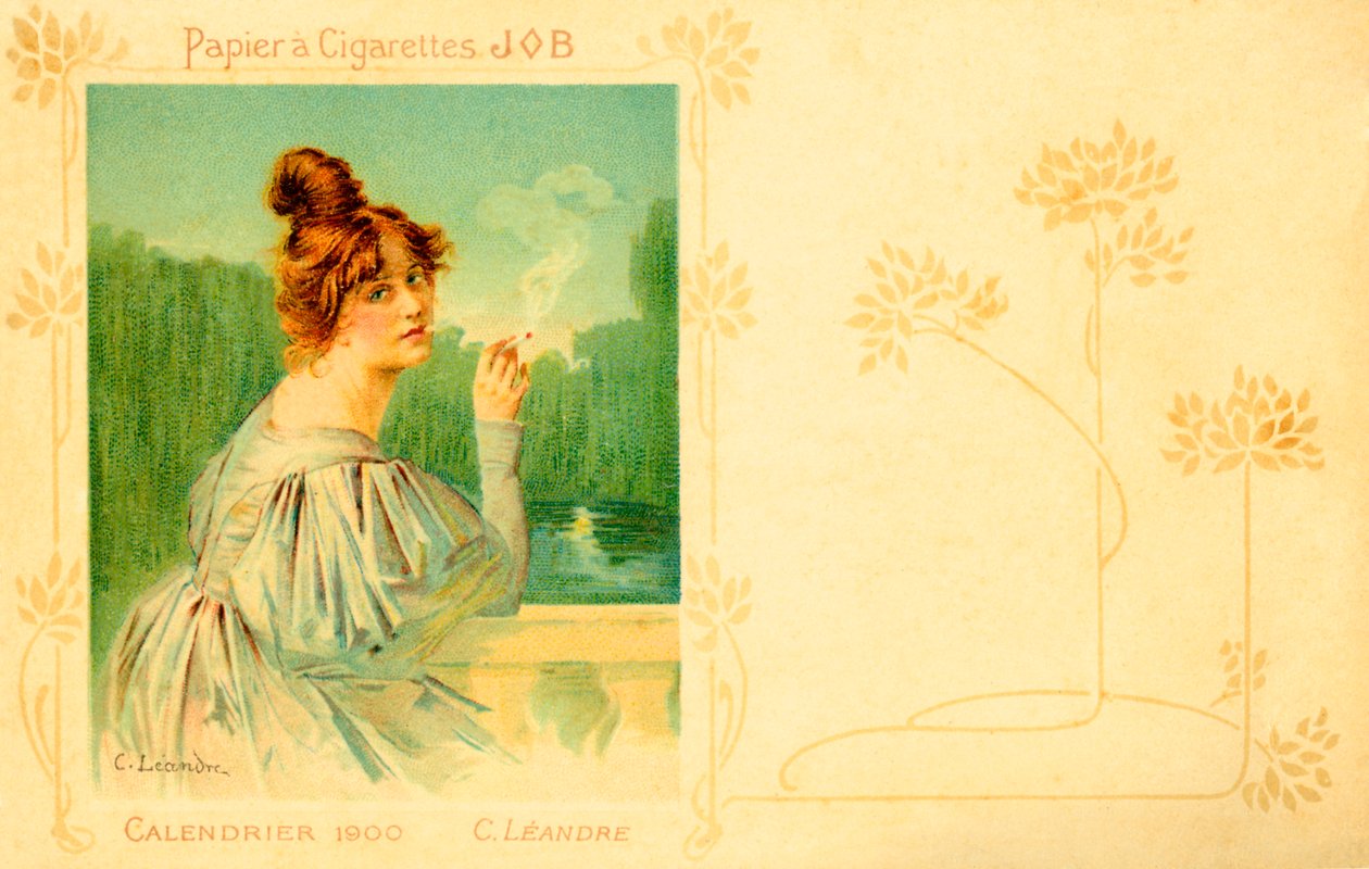 Sběratelská práce – kalendář 1900 (rytina) od Charles Leandre