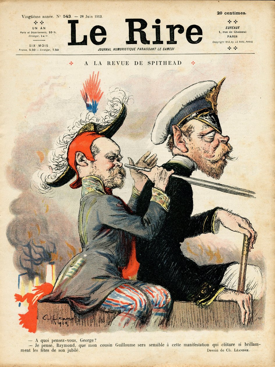 Obálka „“Le Lire“, Satirický v barvách od Charles Leandre