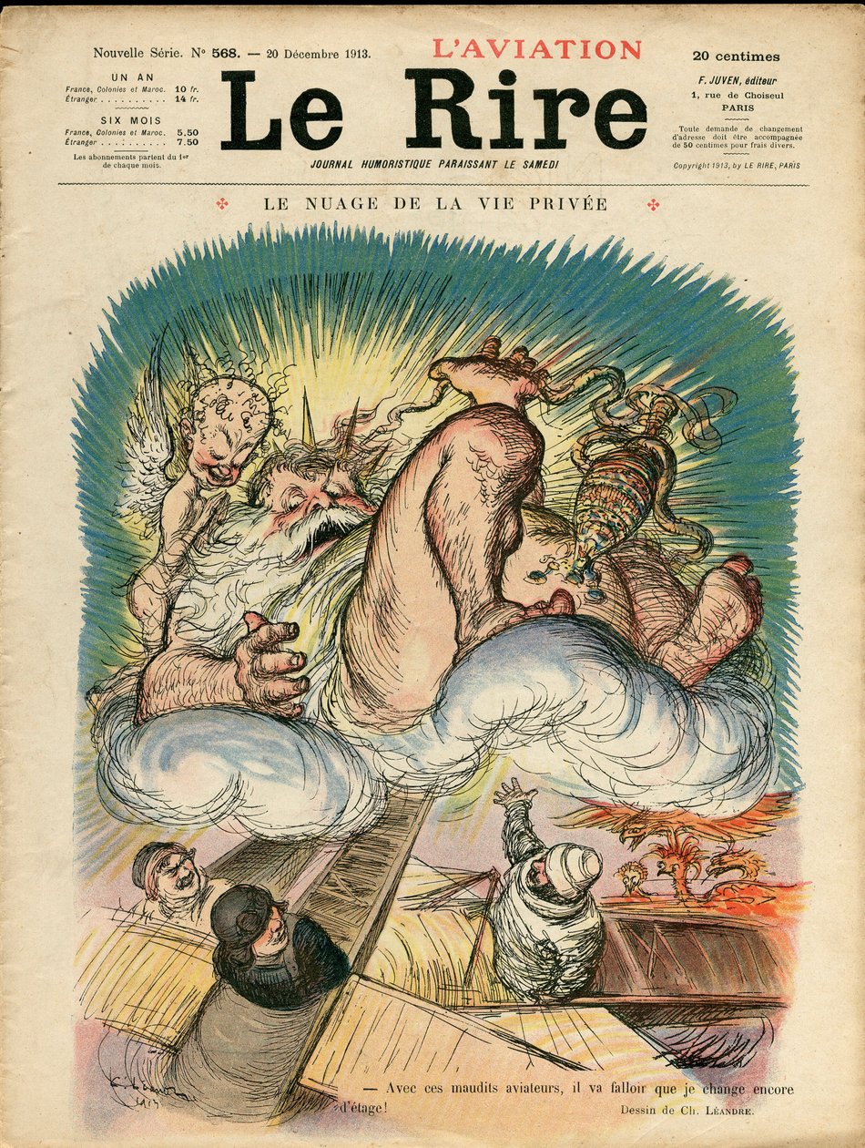 Obálka "" Smích "", Satirický v barvách od Charles Leandre