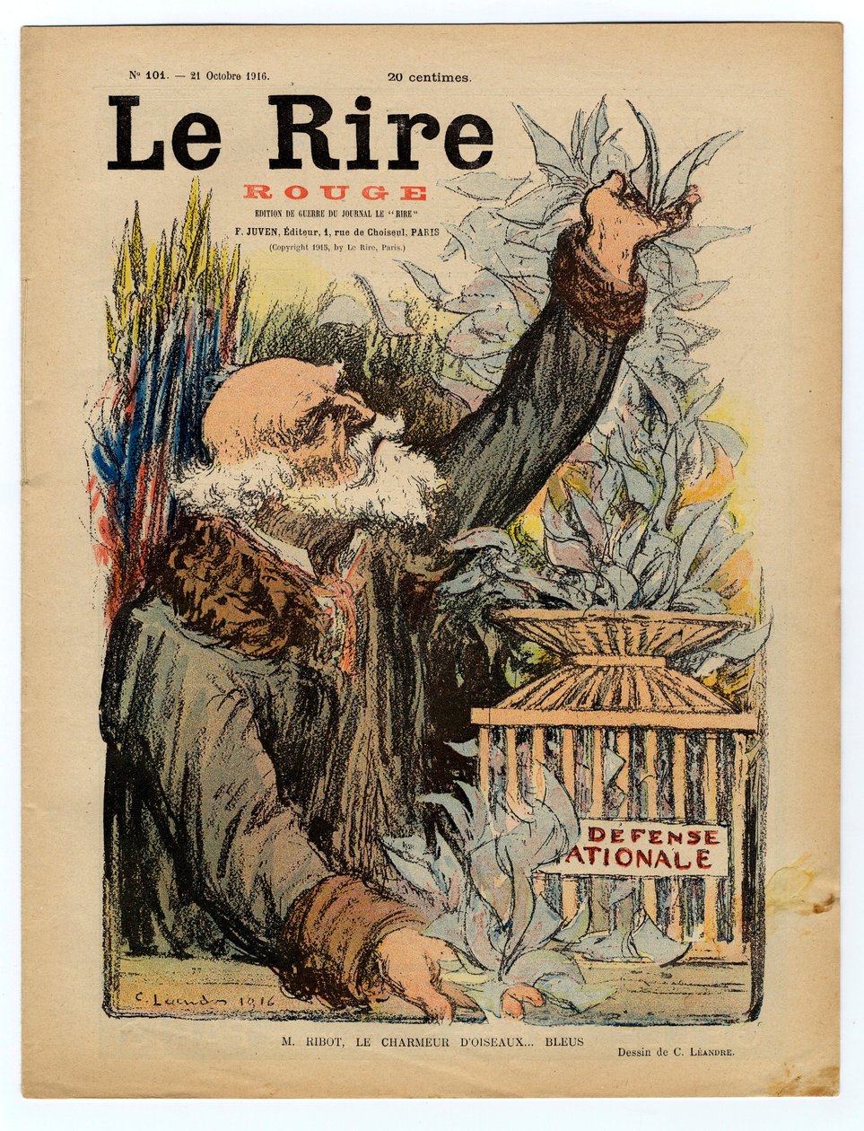Obálka „“The Red Laughter“, Satirical in Colors od Charles Leandre