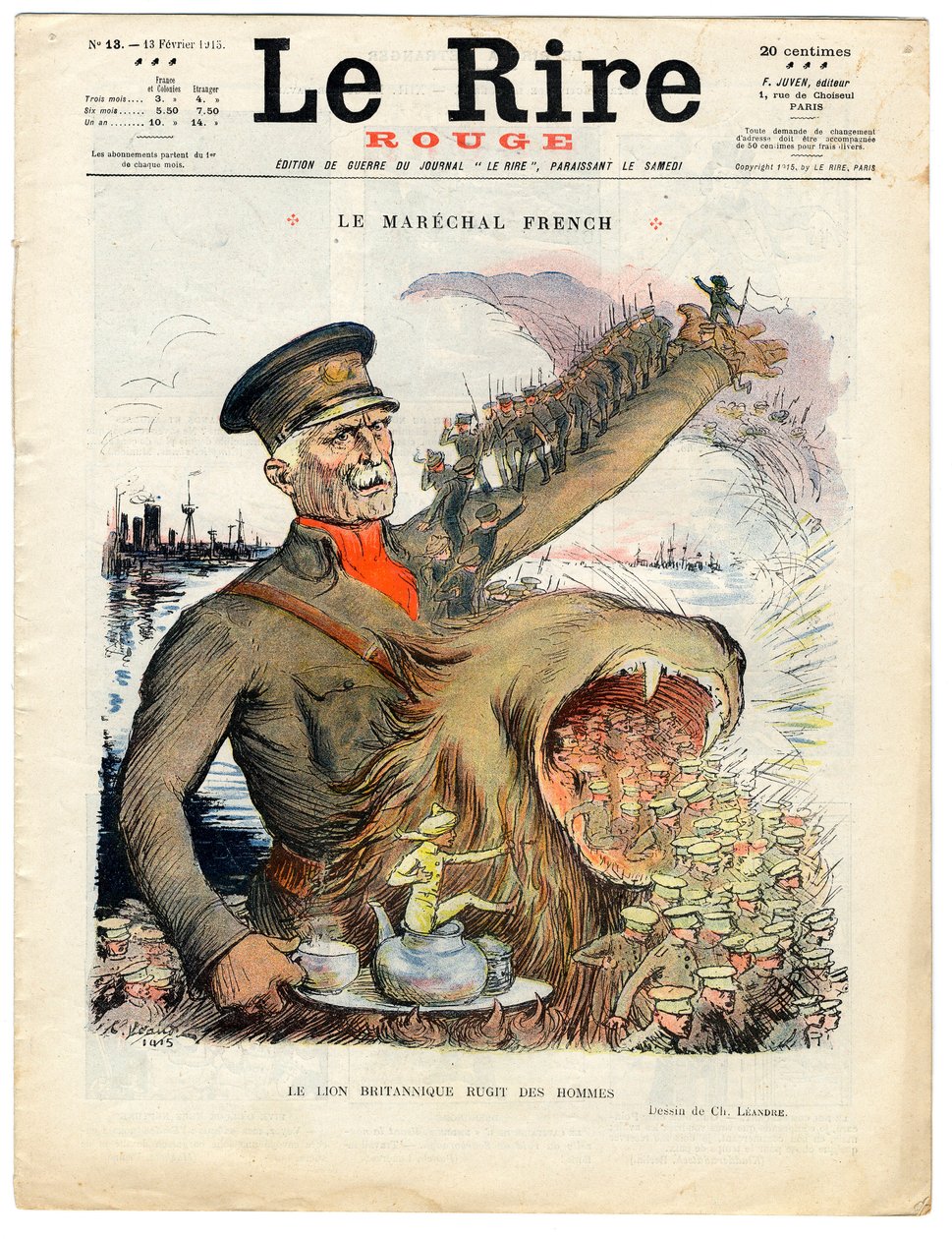 Obálka „“The Red Laughter“, Satirical in Colors od Charles Leandre
