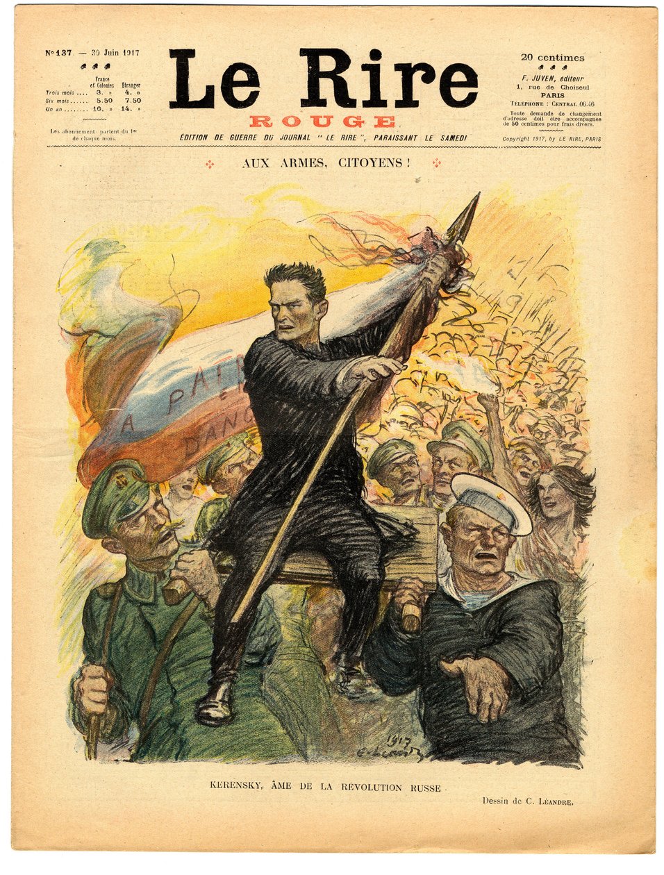 Obálka „“The Red Laughter“, Satirical in Colors od Charles Leandre
