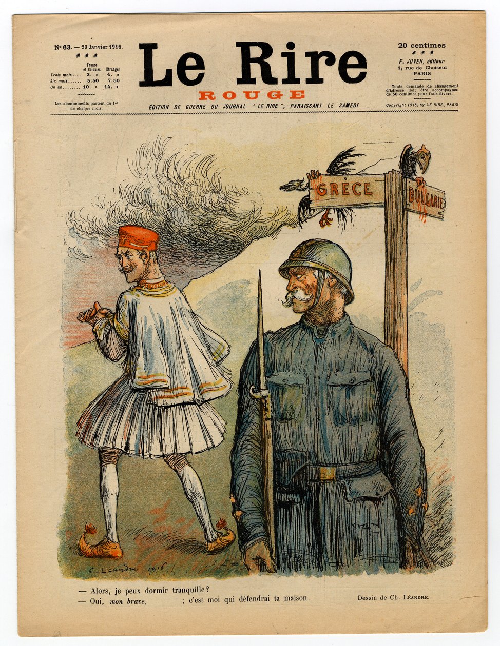 Obálka „“The Red Laughter“, Satirical in Colors od Charles Leandre
