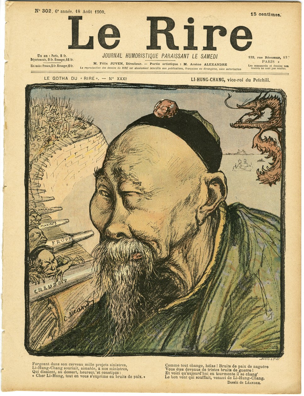 Ilustrace Charlese Leandra (1862-1934) pro obálku Le Lire od Charles Leandre