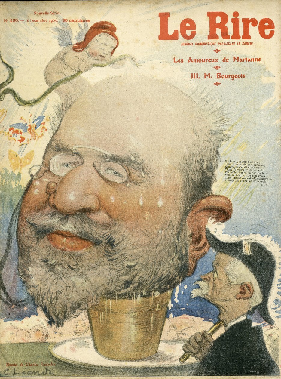 Ilustrace Charlese Leandra (1862-1934) pro obálku Le Rire od Charles Leandre