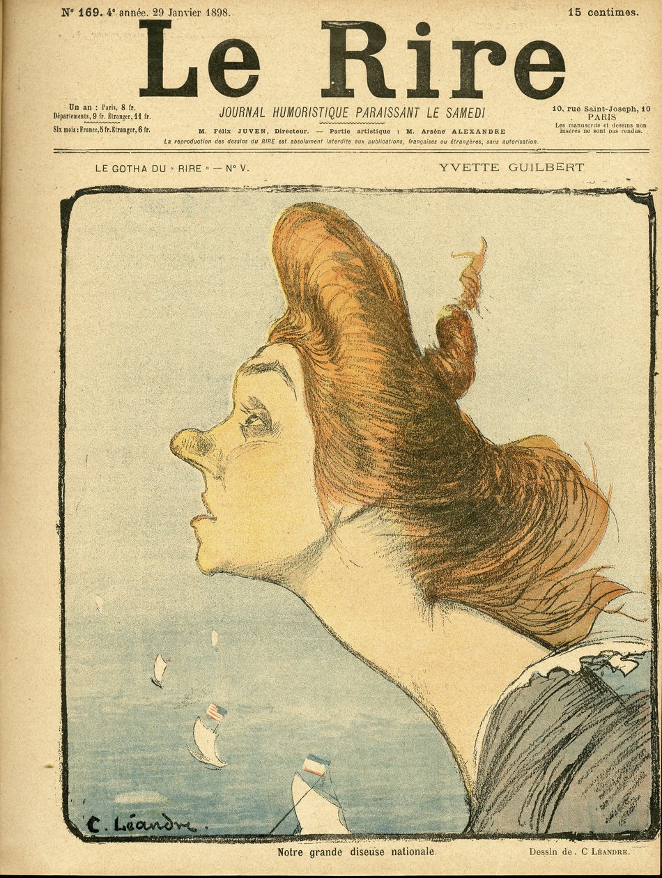 Ilustrace Charlese Leandra (1862-1934) pro obálku Le Rire od Charles Leandre