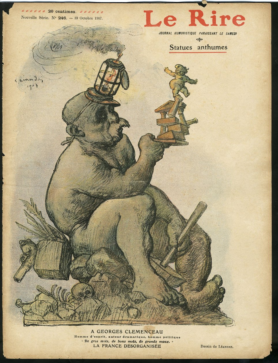 Ilustrace Charlese Leandra (1862-1934) pro obálku Le Rire od Charles Leandre