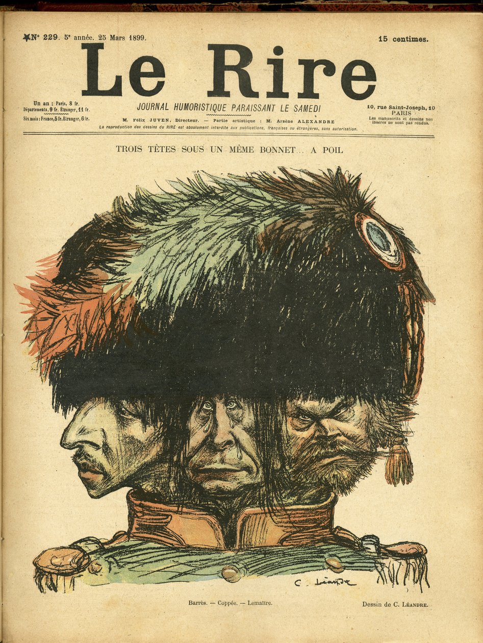 Ilustrace Charlese Leandra (1862-1934) pro obálku Le Rire od Charles Leandre