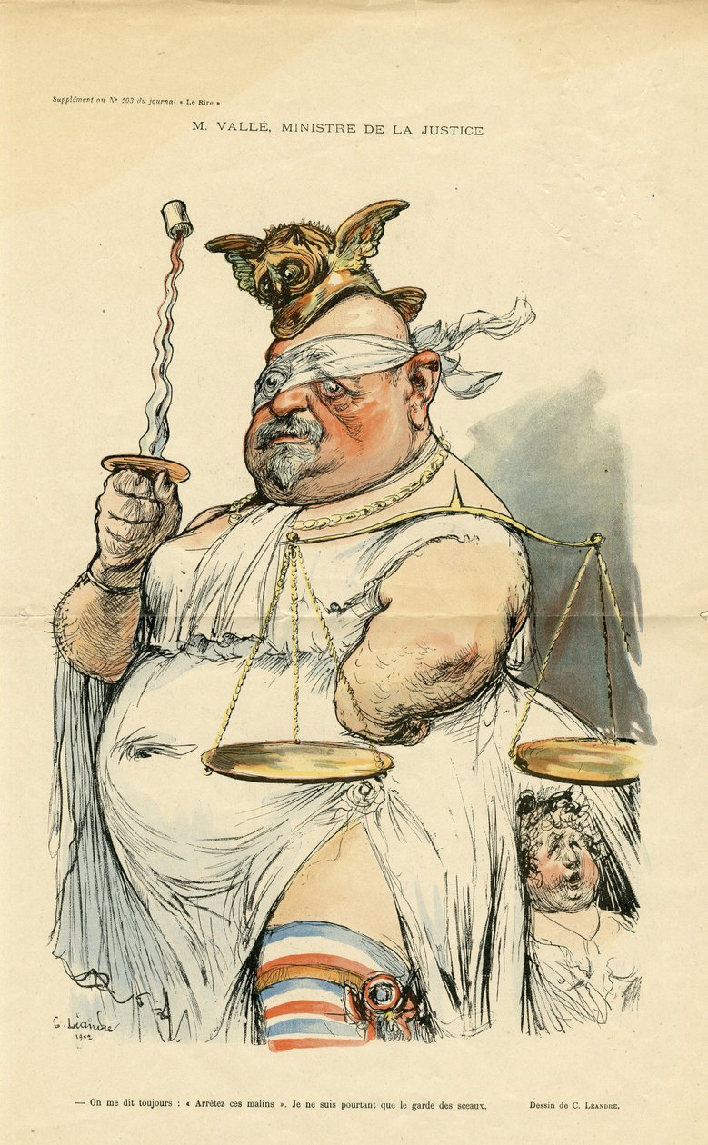Ilustrace Charlese Leandra (1862-1934) pro obálku Le Rire od Charles Leandre