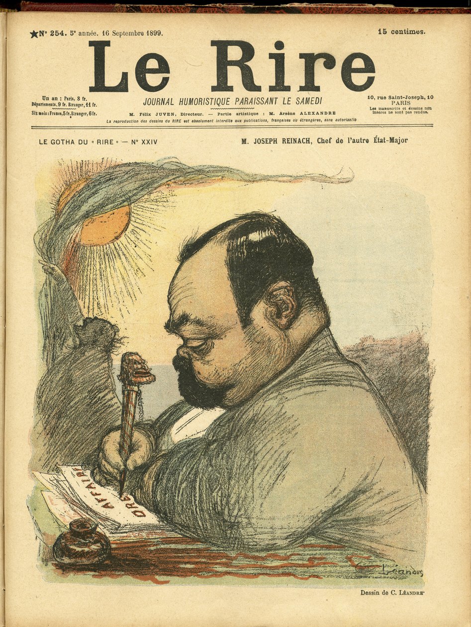 Ilustrace Charlese Leandra (1862-1934) pro obálku Le Rire od Charles Leandre