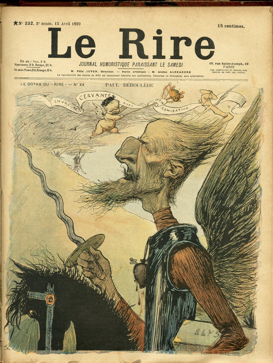 Ilustrace Charlese Leandra (1862-1934) pro obálku Le Rire od Charles Leandre