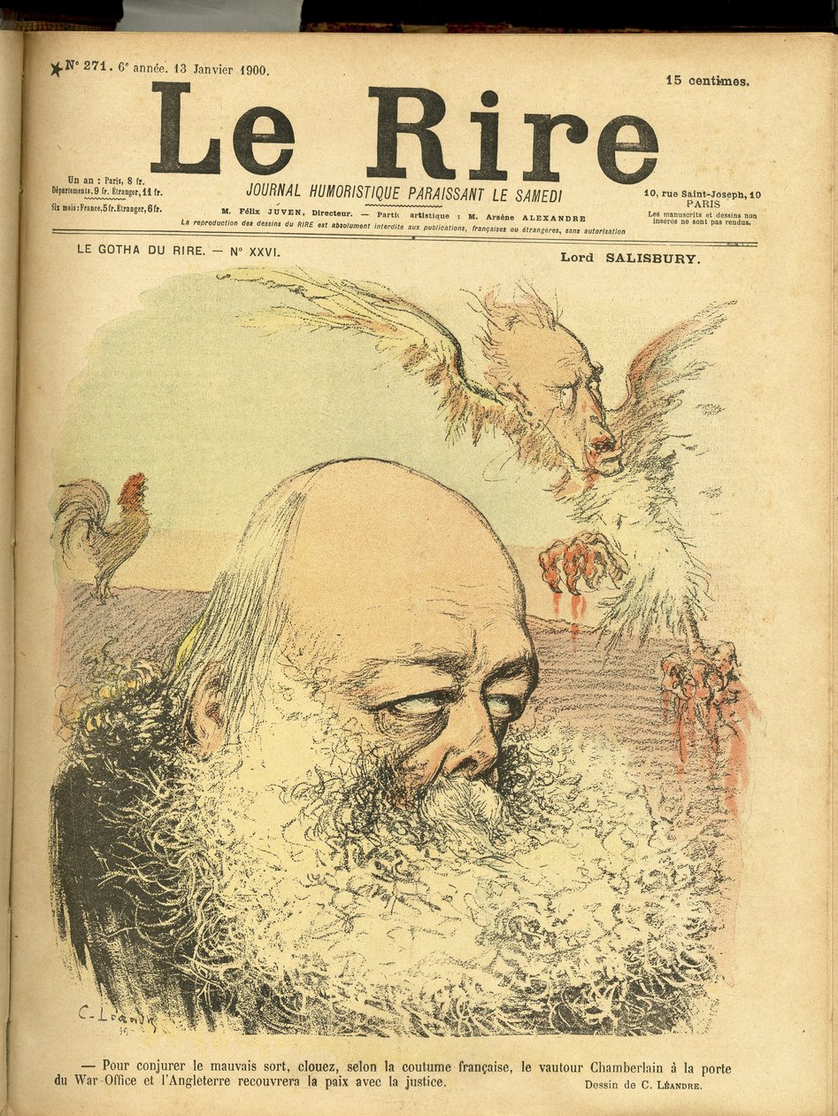Ilustrace Charlese Leandra (1862-1934) pro obálku Le Rire od Charles Leandre