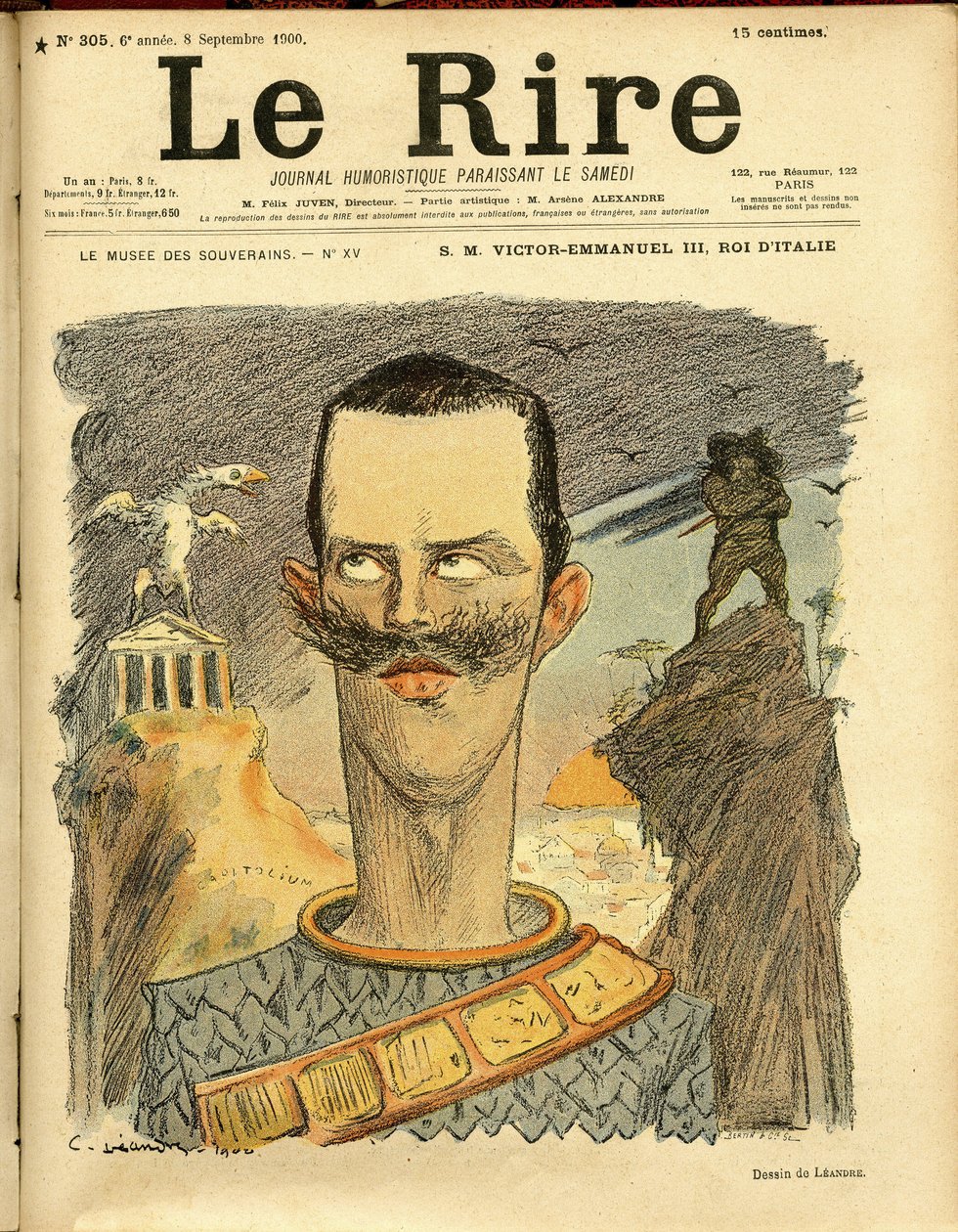 Ilustrace Charlese Leandra (1862-1934) pro obálku Le Rire od Charles Leandre