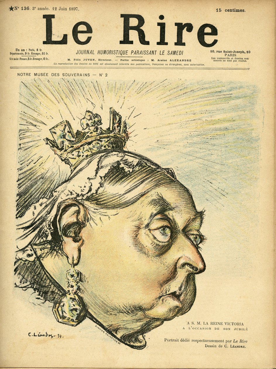 Ilustrace Charlese Leandra (1862-1934) pro obálku Le Rire od Charles Leandre
