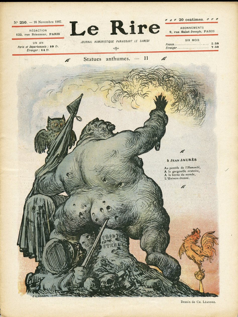Ilustrace Charlese Leandra (1862-1934) pro obálku Le Rire od Charles Leandre