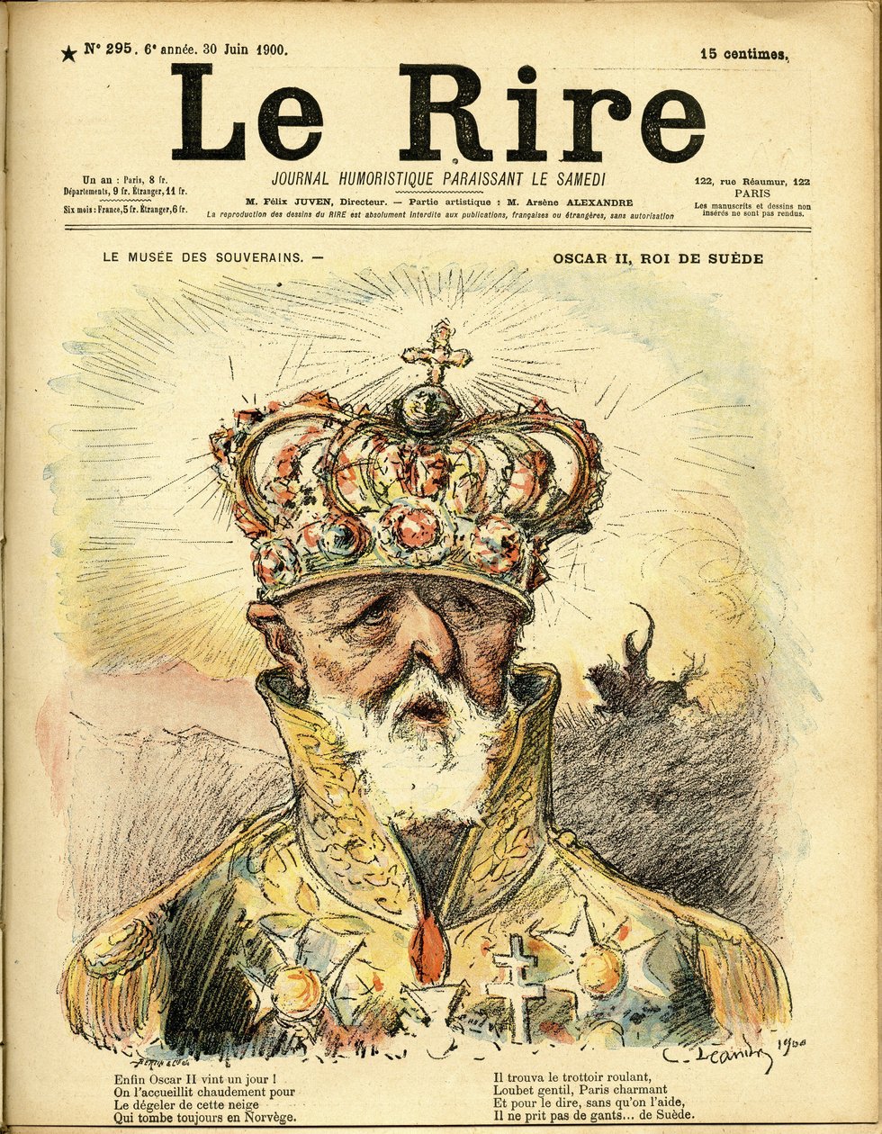 Ilustrace Charlese Leandra (1862-1934) pro obálku Le Rire od Charles Leandre