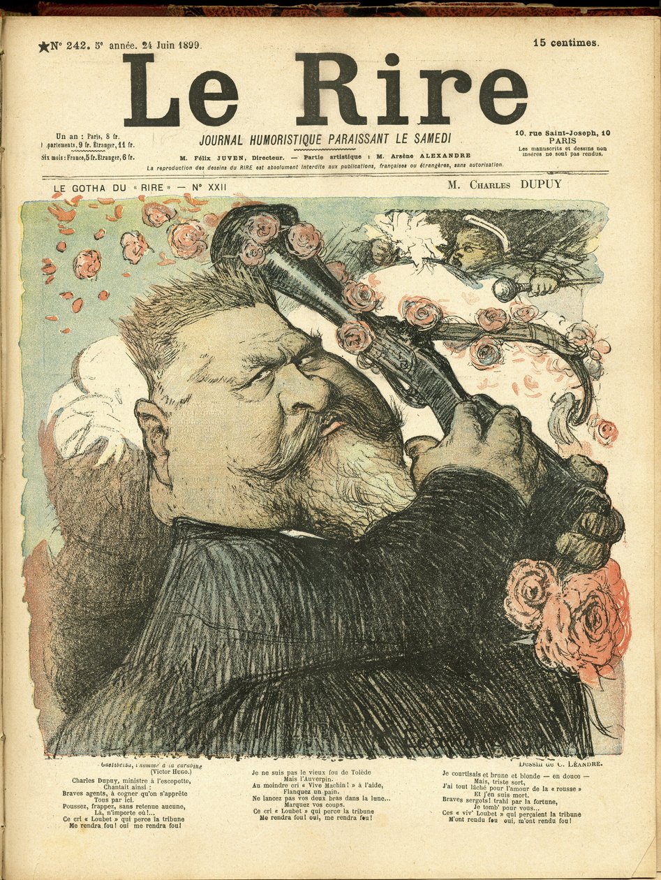 Ilustrace Charlese Leandra (1862-1934) pro obálku Le Rire od Charles Leandre