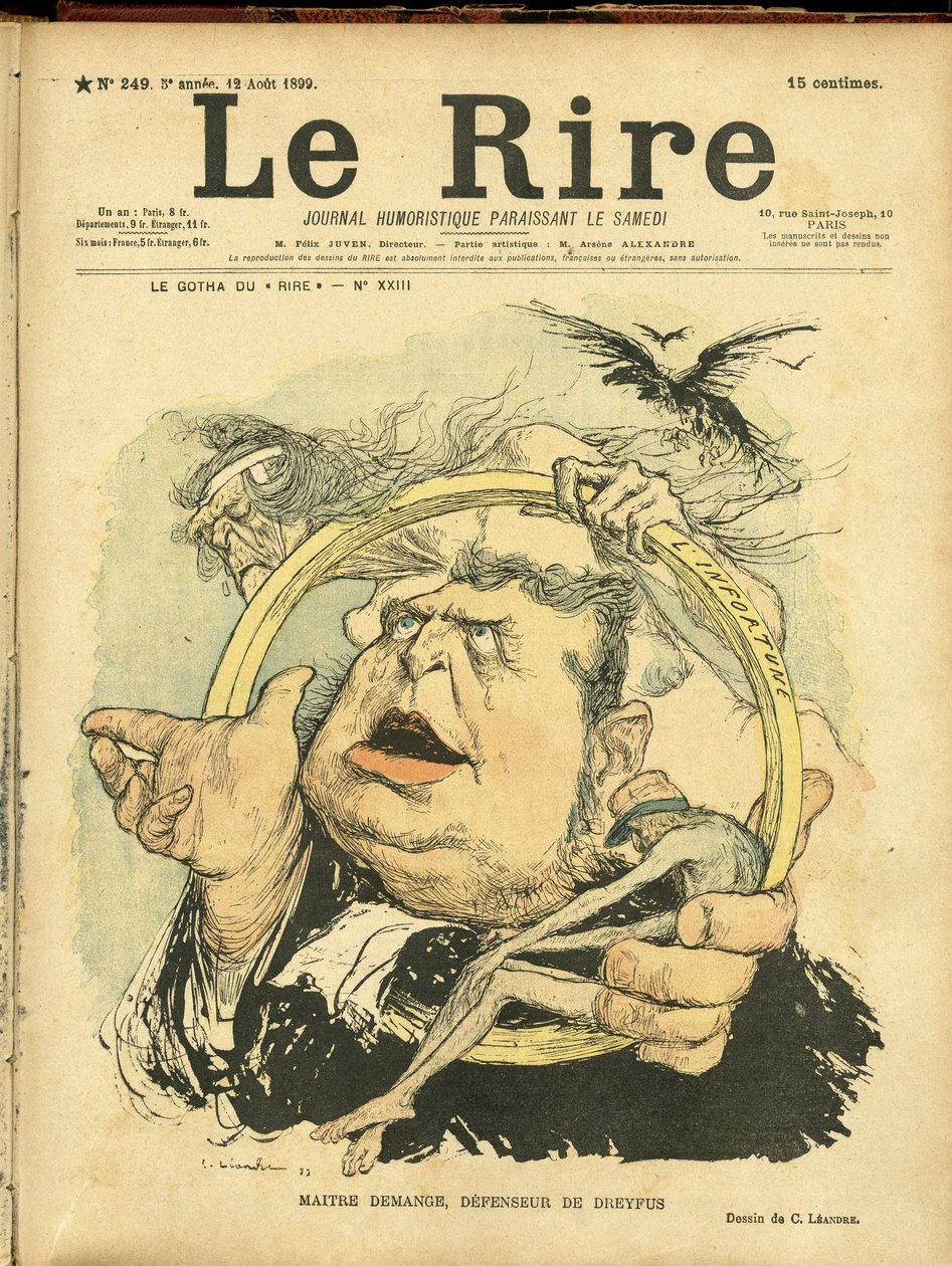Ilustrace Charlese Leandra (1862-1934) pro obálku Le Rire od Charles Leandre