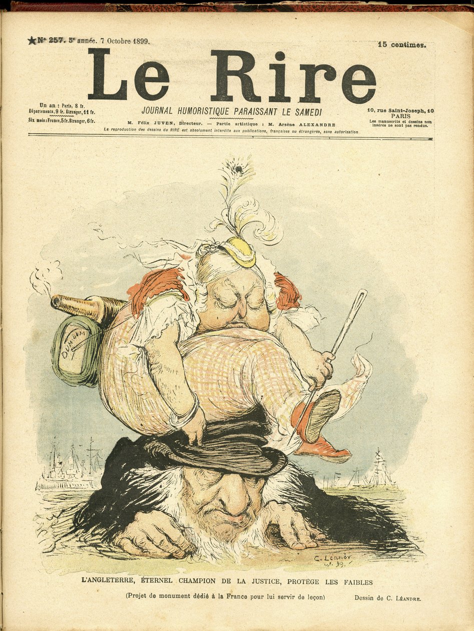 Ilustrace Charlese Leandra (1862-1934) pro obálku Le Rire od Charles Leandre
