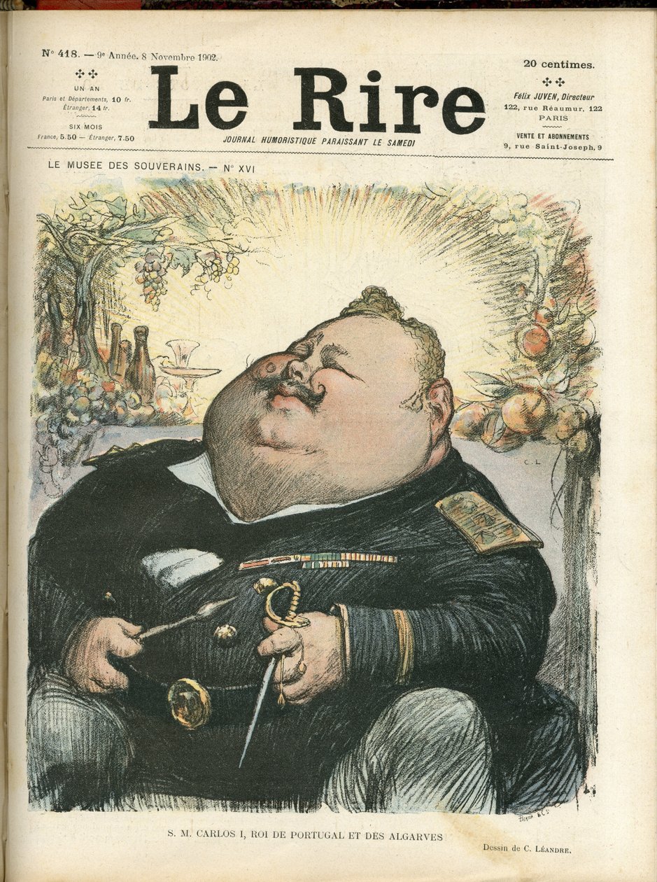 Ilustrace Charlese Leandra (1862-1934) pro obálku Le Rire, č. 418 od Charles Leandre