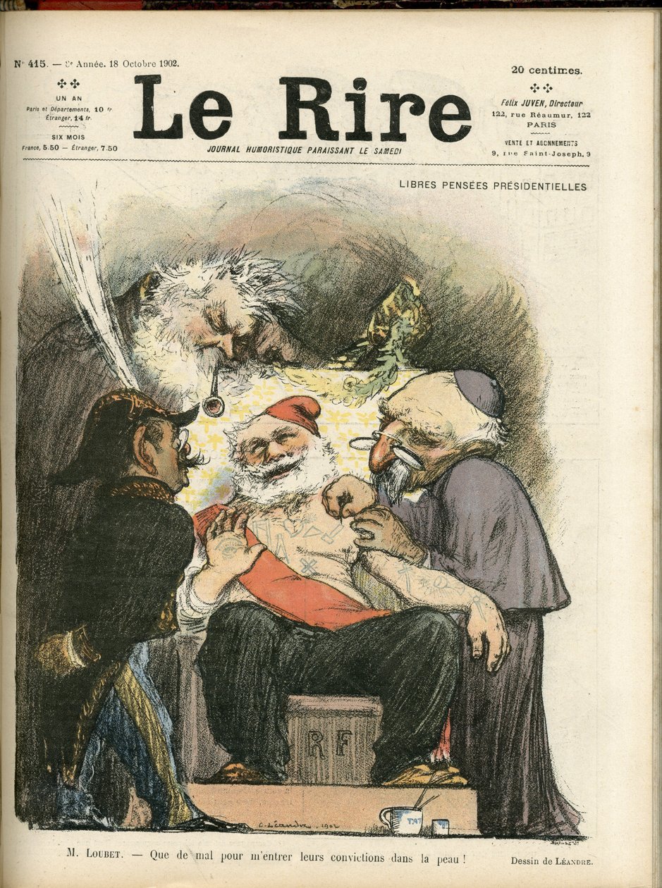 Ilustrace Charlese Leandra (1862-1934) pro obálku Le Rire, no. 415 od Charles Leandre