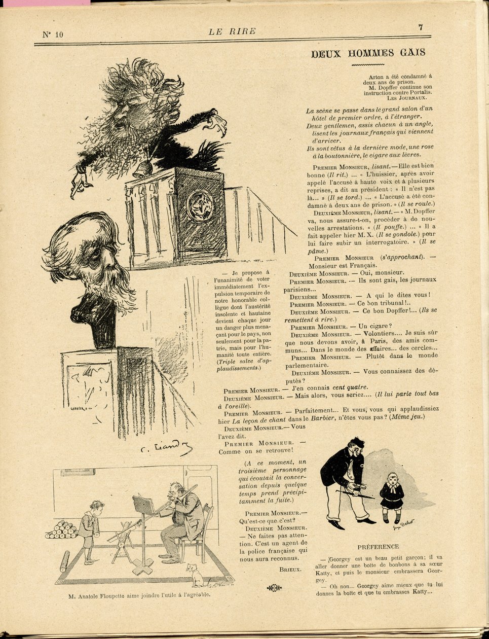 Ilustrace Charles Leandre (1862-1934) v Le Rire od Charles Leandre
