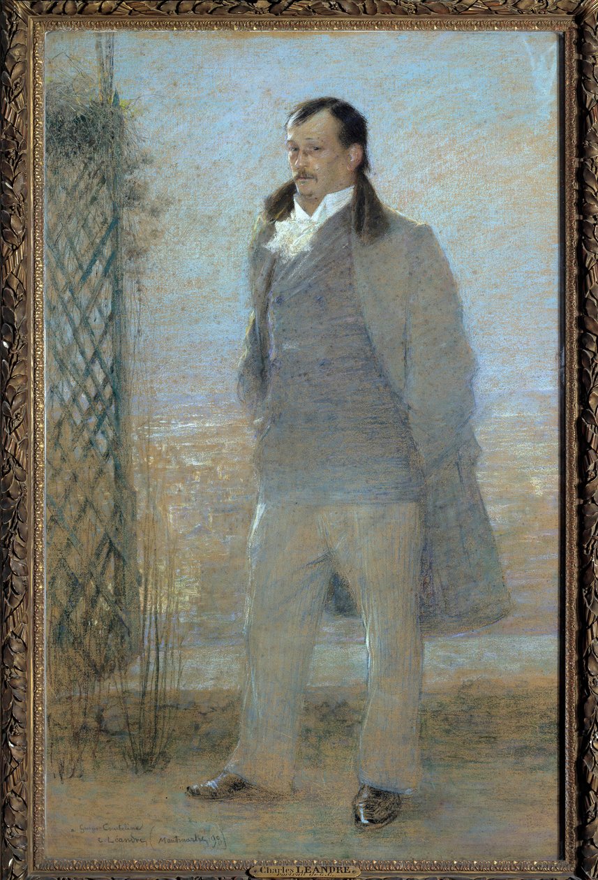 Portrait en pied de Georges Courteline (1858-1929) Francouzský prozaik a dramatik v roce 1898 Malba Charlese Leandra (1862-1934). 1898. Prohlídky muzea výtvarných umění od Charles Leandre