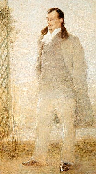 Portrét Georgese Courteline (olej na plátně) od Charles Leandre