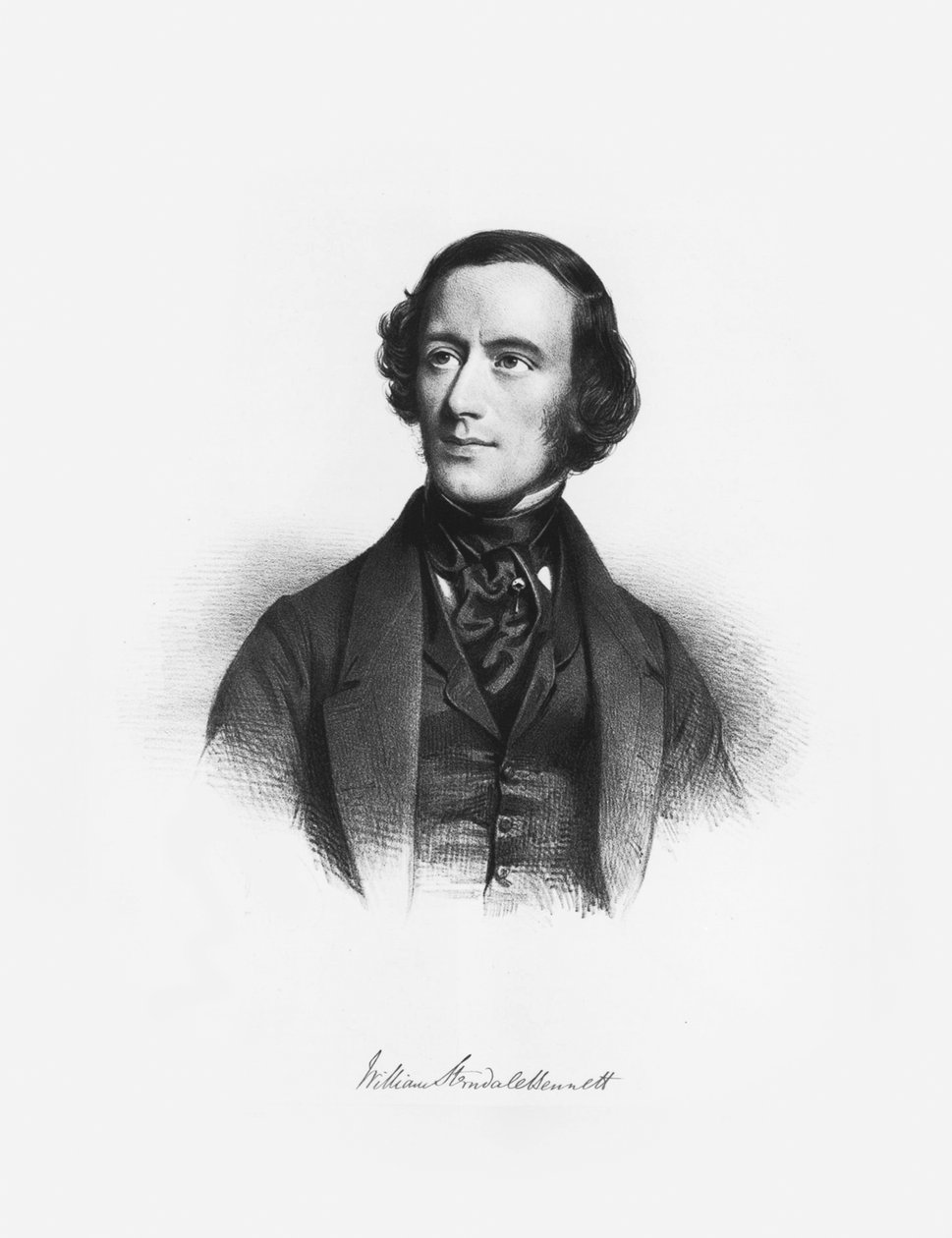 Portrét skladatele Williama Sterndale Bennetta 1816-1875. od Charles Louis Baugniet