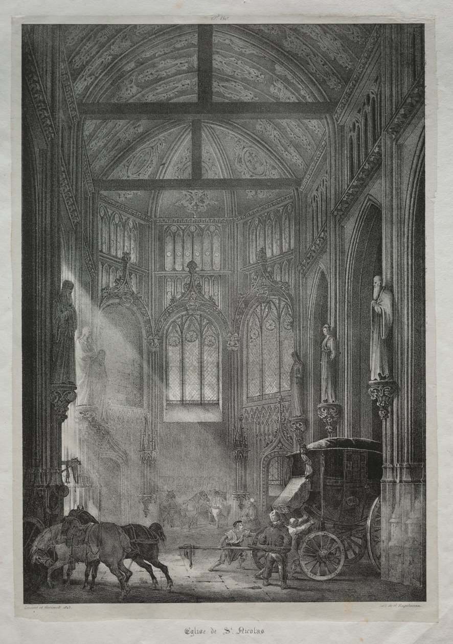 Kostel svatého Mikuláše, Rouen od Charles Louis Lesaint