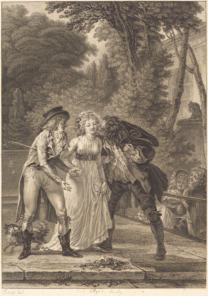 Polibek se vrátil: Polibek se vrátil od Charles Louis Lingée after Jacques Louis François Touzé
