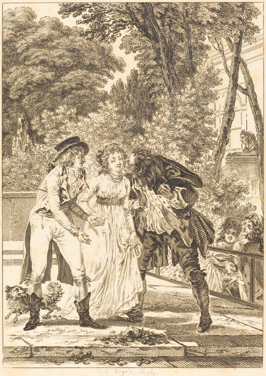 Polibek se vrátil: Polibek se vrátil od Charles Louis Lingée after Jacques Louis François Touzé