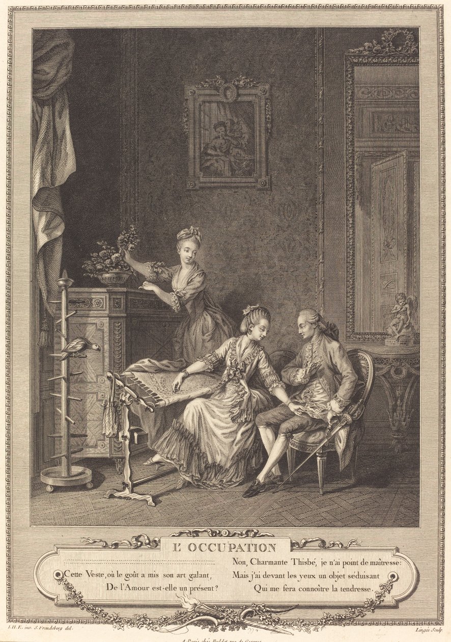 Okupace od Charles Louis Lingée after Sigmund Freudenberger
