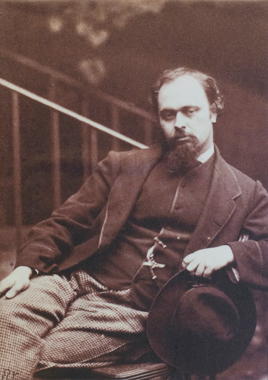 Dante Gabriel Rossetti, fotografoval Lewis Carroll od Charles Lutwidge (1832 98) Dodgson