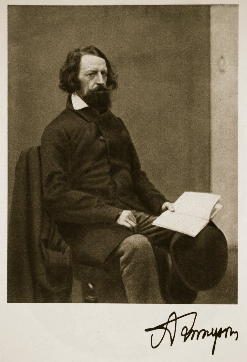 Alfred, Lord Tennyson, 28. září 1857 (sépiová fotografie) od Charles Lutwidge Dodgson