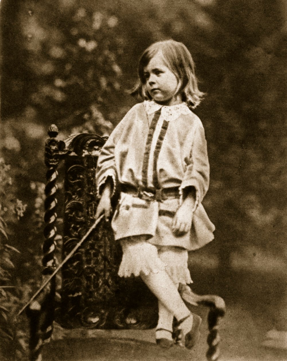 Hallam Tennyson 28. září 1857 (sépiová fotografie) od Charles Lutwidge Dodgson