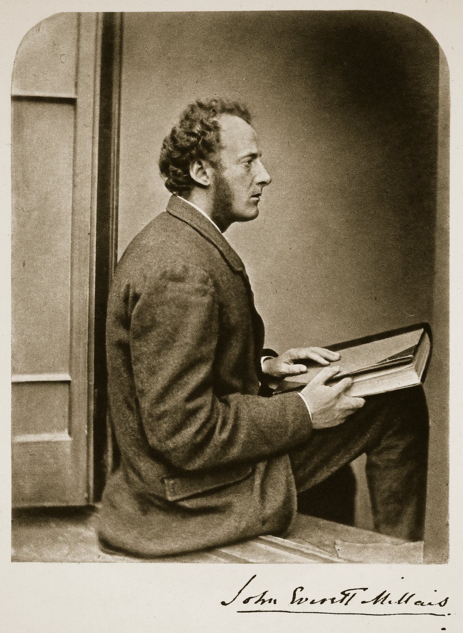 John Everett Millais, 21. července 1865 (sépiová fotografie) od Charles Lutwidge Dodgson