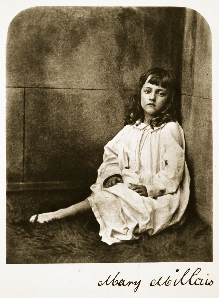 Mary Millais, 21. července 1865 (sépiová fotografie) od Charles Lutwidge Dodgson