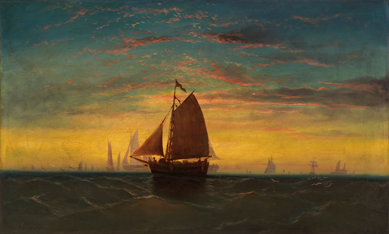 Boston Harbor, ca. 1860-1869. od Charles Manger