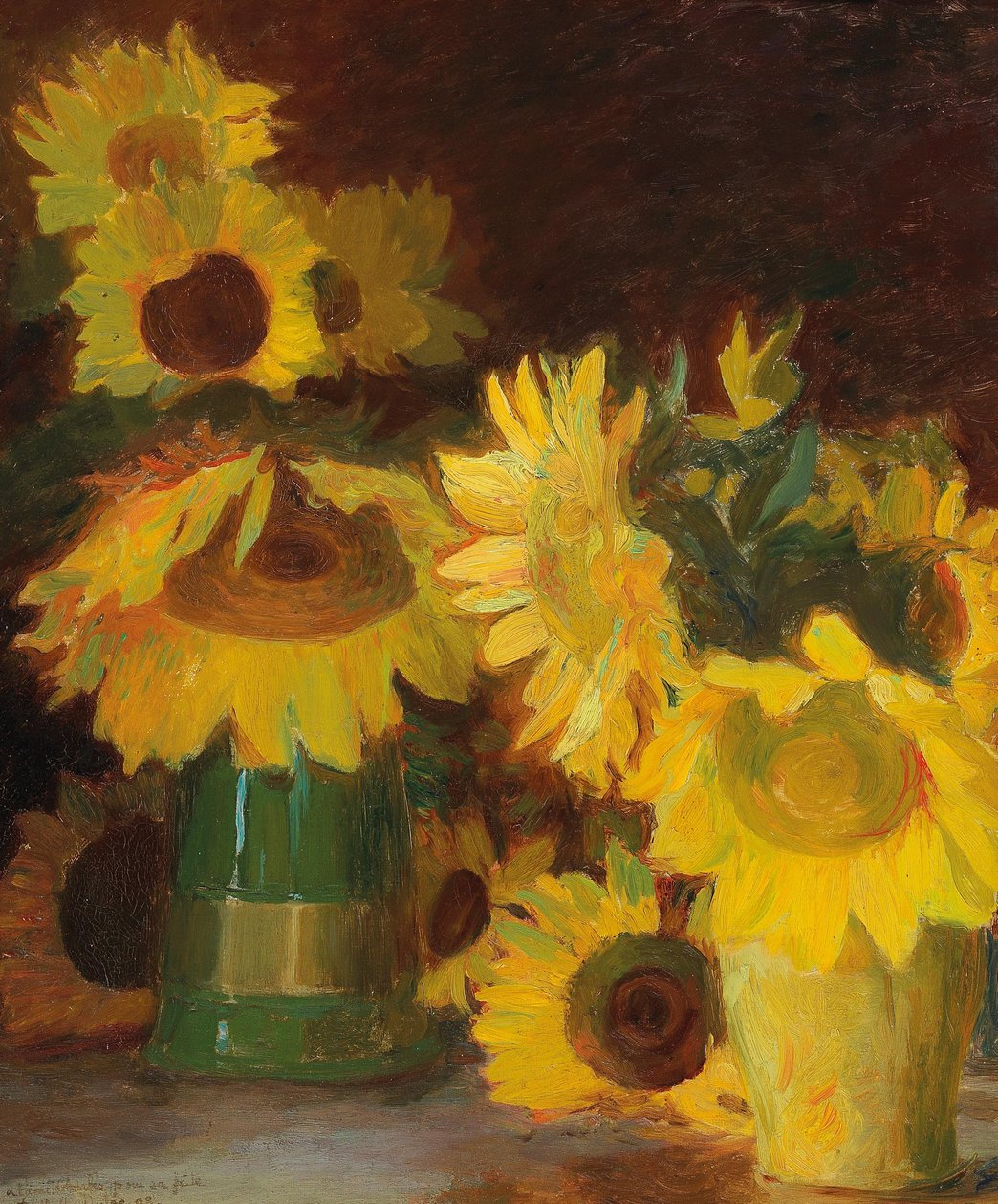 Francouzština:  Tournesols Slunečnice od Charles Marie Dulac
