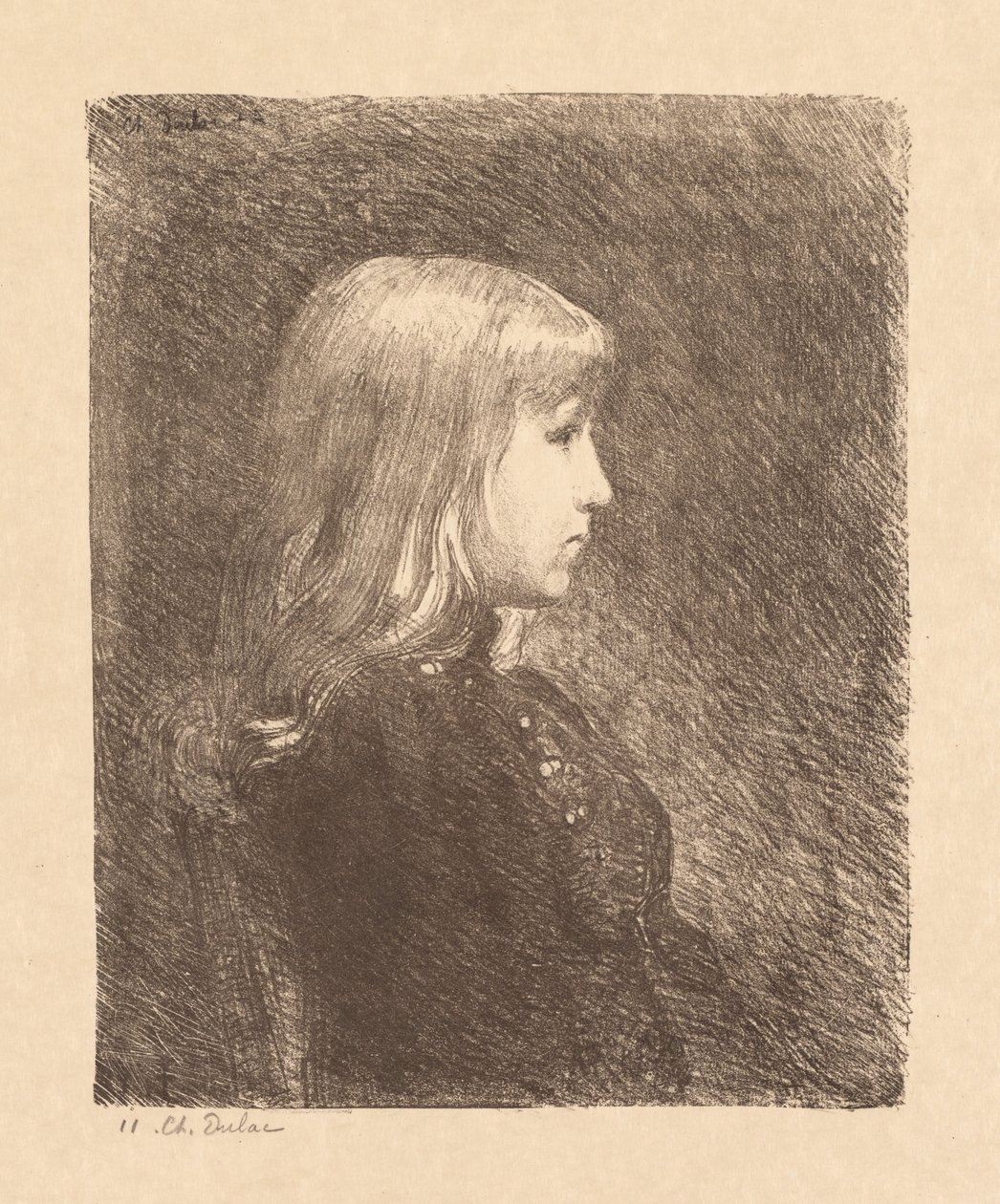 Mladá dáma Jeune Fille, 1892. od Charles Marie Dulac