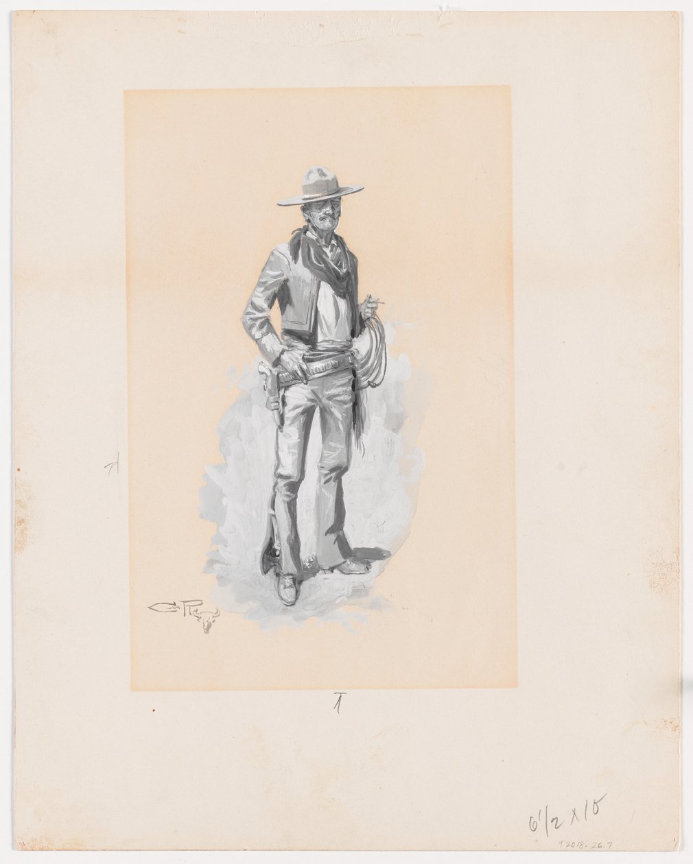 Blanco, pro Charlese J. Steedmana, Bucking Pelyněk od Charles Marion Russell