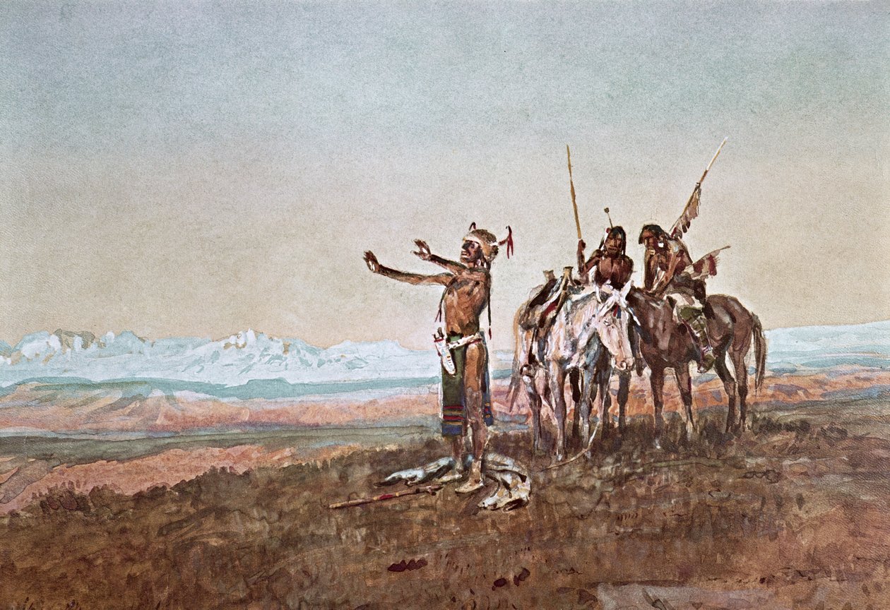 Vzývání ke Slunci od Charles Marion Russell