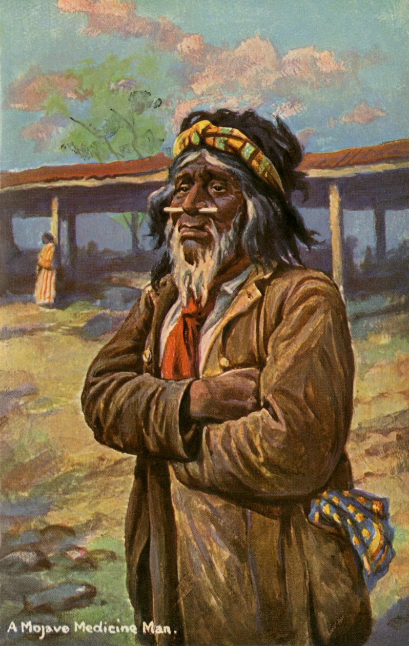 Mohave medicinman od Charles Marion Russell