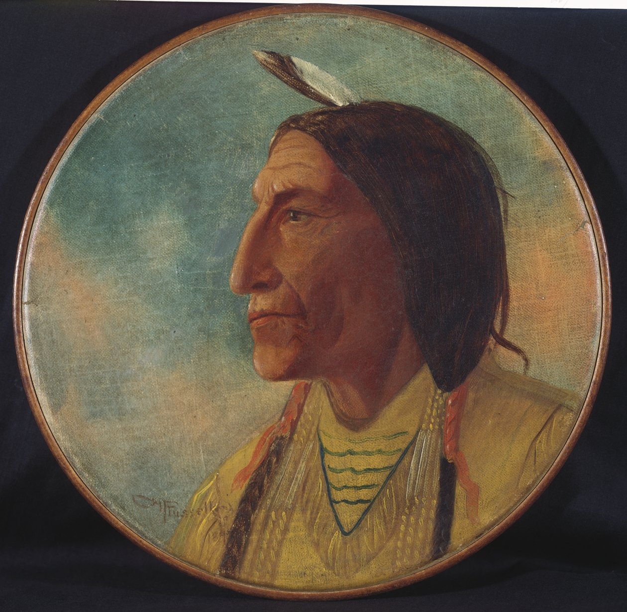 Portrét náčelníka Wolf Robe, 1892 od Charles Marion Russell