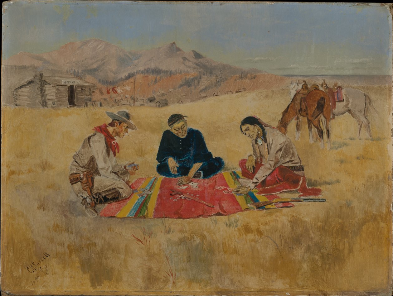 Pokeripeli od Charles Marion Russell