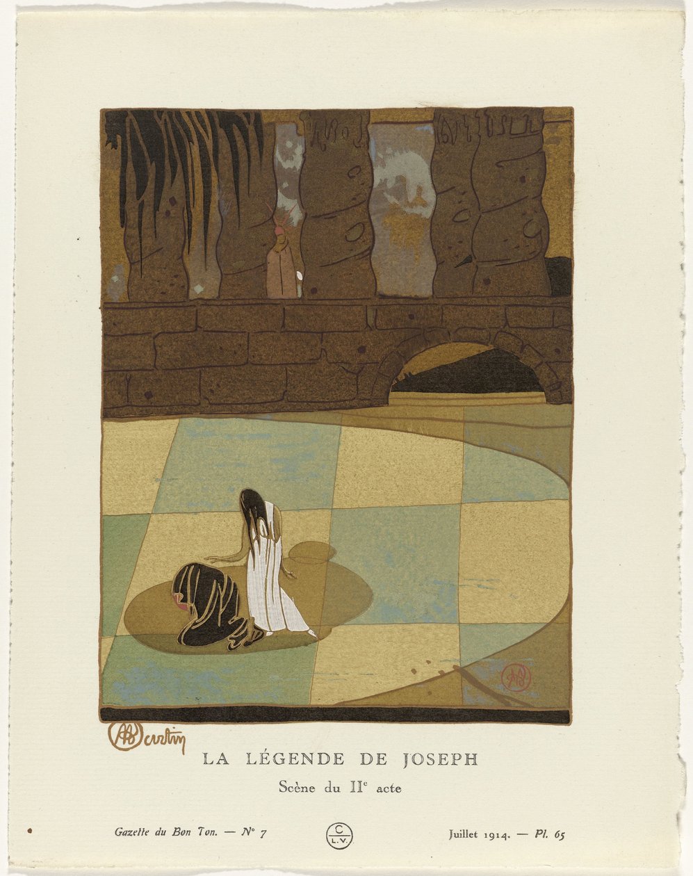 Gazette du Bon Ton, 1914 – č. 7: Legenda o Josephovi / Scéna z druhého jednání od Charles Martin