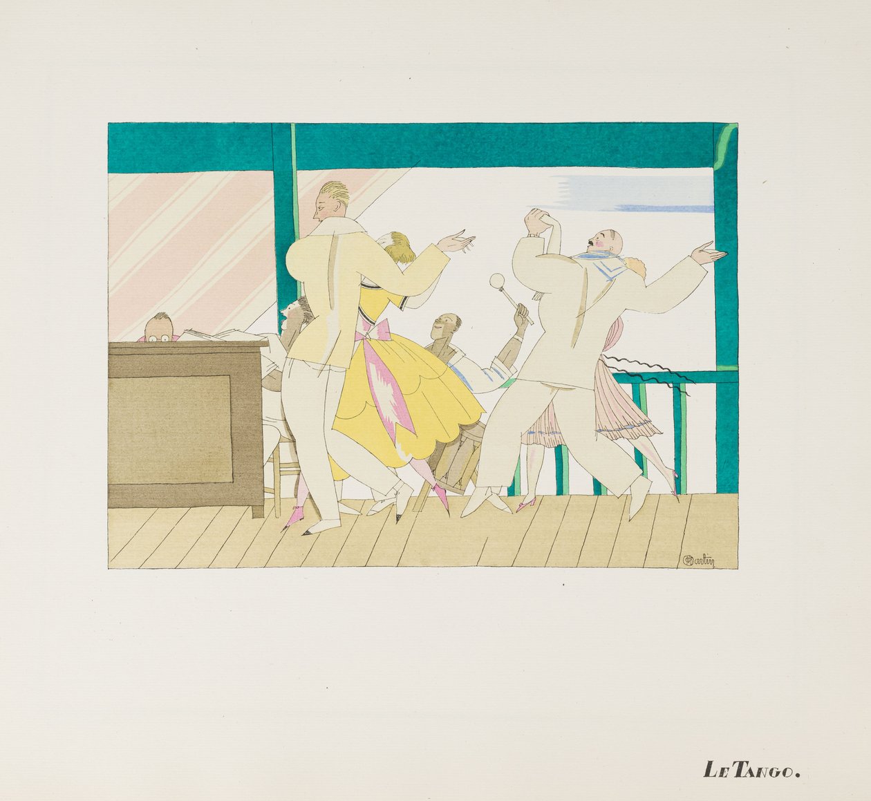 Tango, od: Sport a zábava Sporty a zábavy Erik Satie, 1914. od Charles Martin